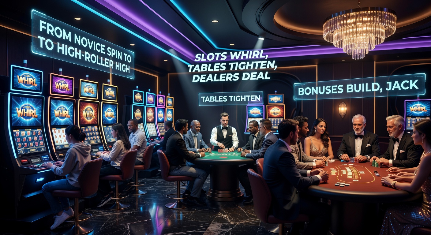 High-roller at a VIP table with live dealer, jackpot meters ticking upward in the background amid luxury casino setting