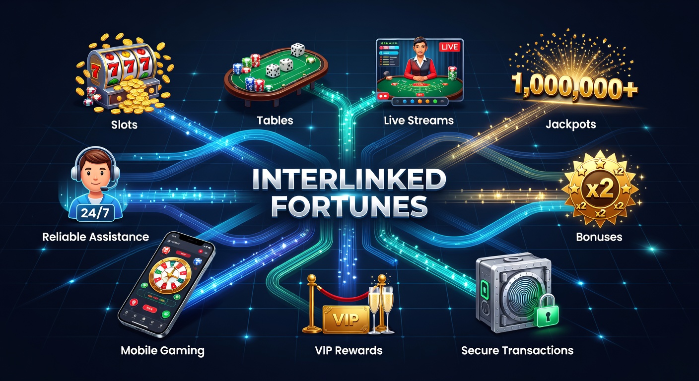 Dynamic display of interconnected slot reels, live dealer tables, and jackpot counters glowing on a mobile screen, symbolizing the fusion of online casino elements