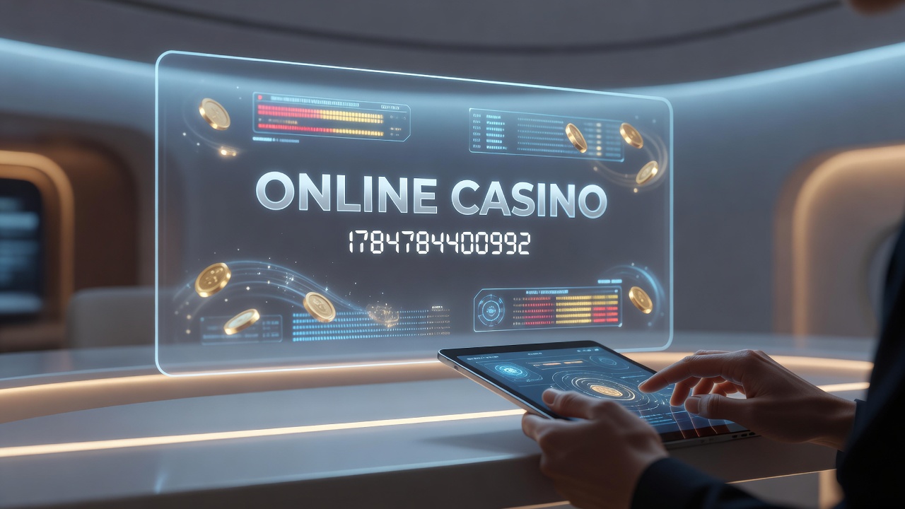 Overview of online casino platforms showing slot machines and live dealer interfaces on multiple devices
