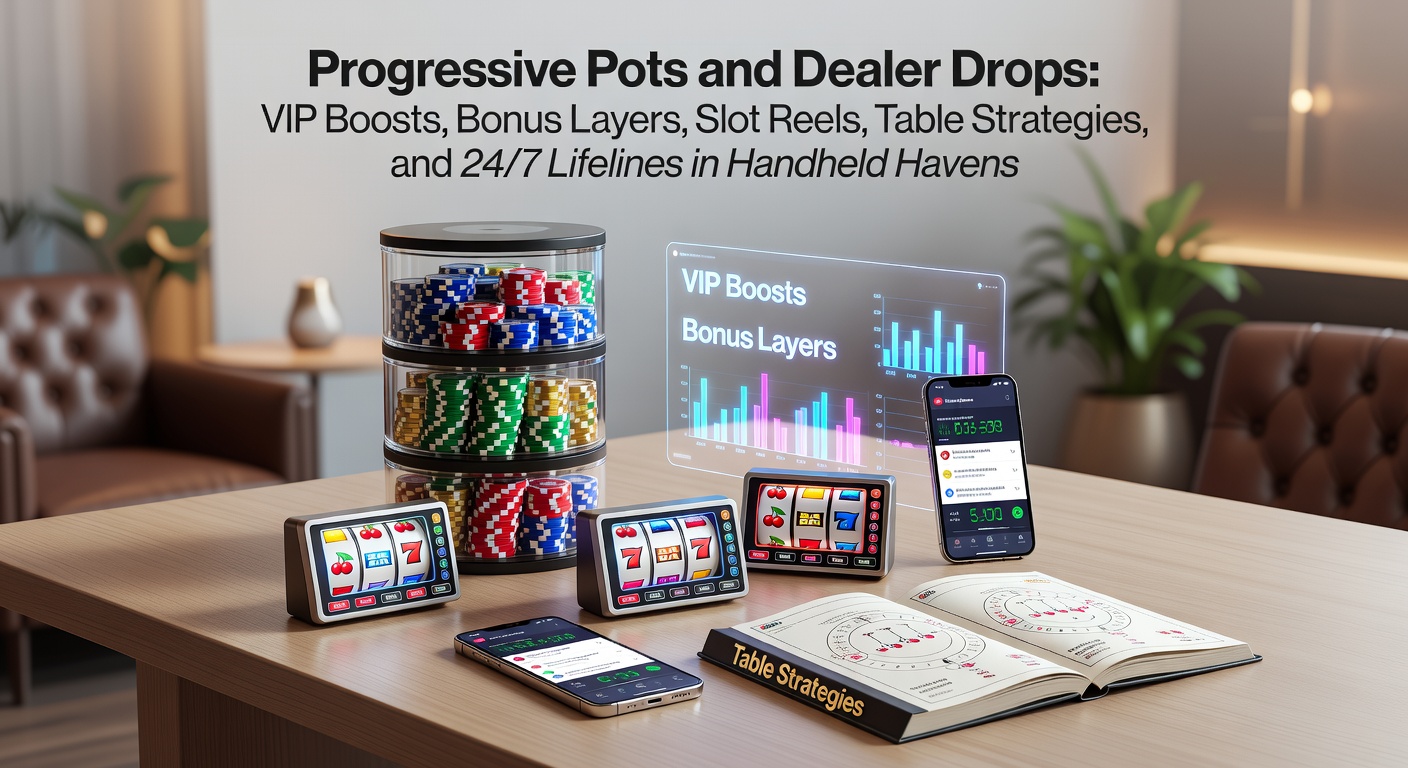 Vibrant mobile screen displaying progressive jackpot counters and live dealer interfaces in a casino app, highlighting dynamic pots building in real-time