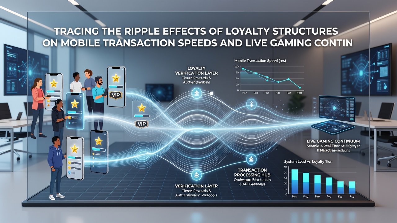 Live dealer table displayed on a smartphone screen with loyalty status overlay and transaction confirmation banner
